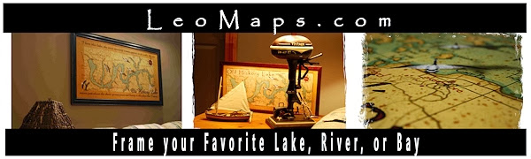 Vintage Style Handcrafted Art Maps from Leo Lakes